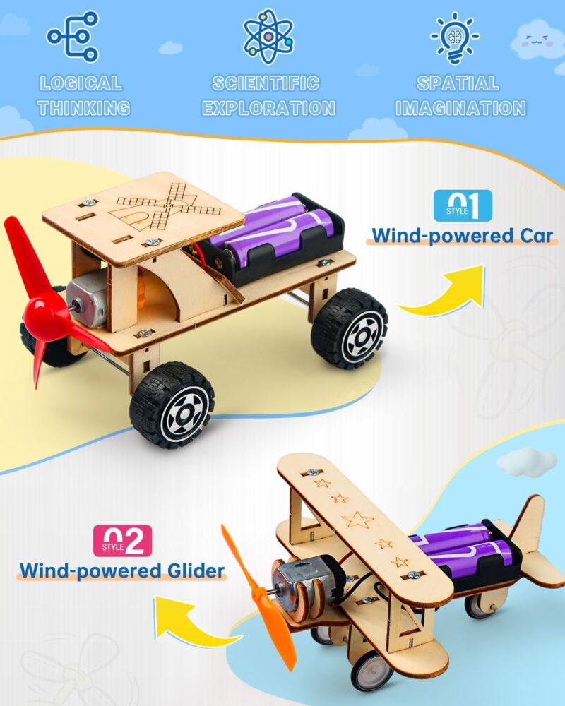 Autos de Madera - Kits 5 EN 1 STEAM - Juegos Educativos ABP - Image 3