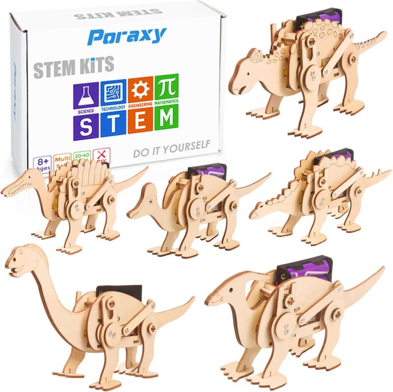 Dinosaurios 3D - 6 en 1 - Kits de Construcción de STEAM