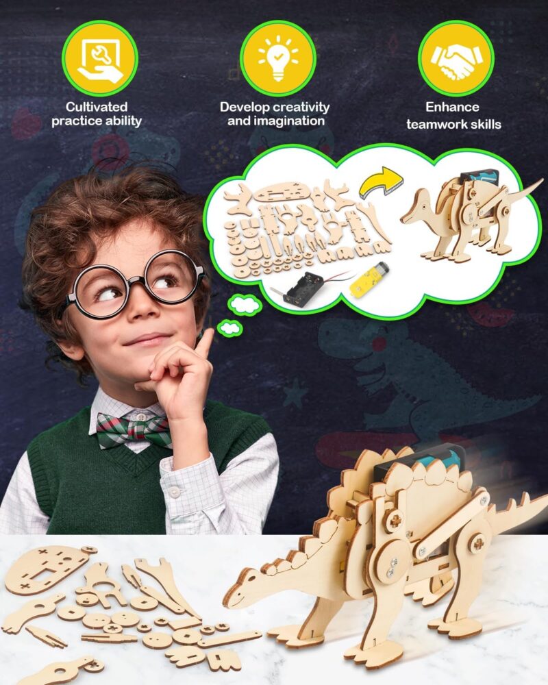 Dinosaurios 3D - 6 en 1 - Kits de Construcción de STEAM - Image 5