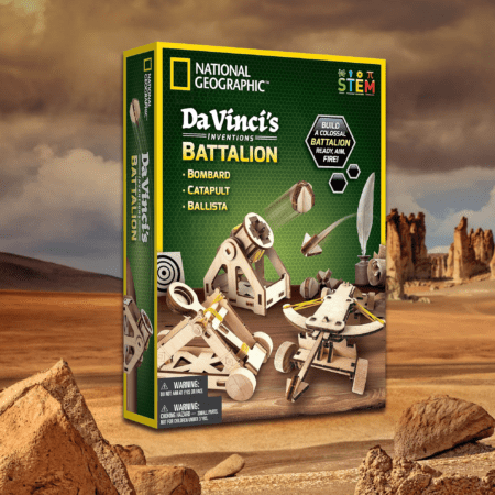 National Geographic Da Vinci - Kit de catapulta para niños